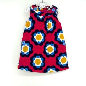 Mini Boden girls corduroy floral dress